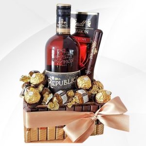 Rum dárek Kytice z bonbonů - sladký překvapení